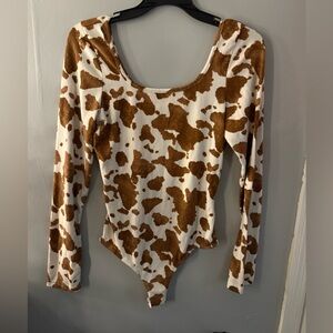 Cow print Soft Body suit